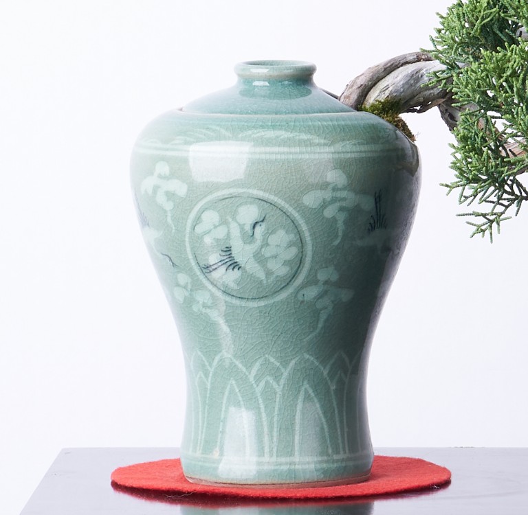 진백 청자 운학문 매병(소) (도나랑)