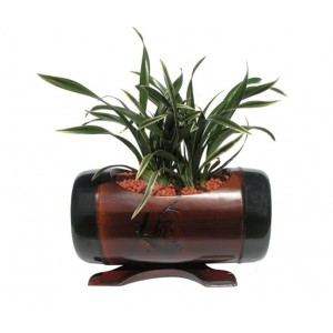 환희 대나무옻칠화분(대나무아트)