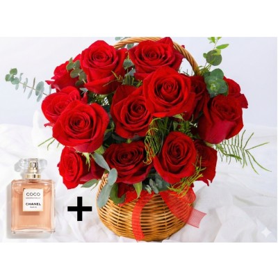 샤넬코코마드모아젤 50ml 과 꽃바구니