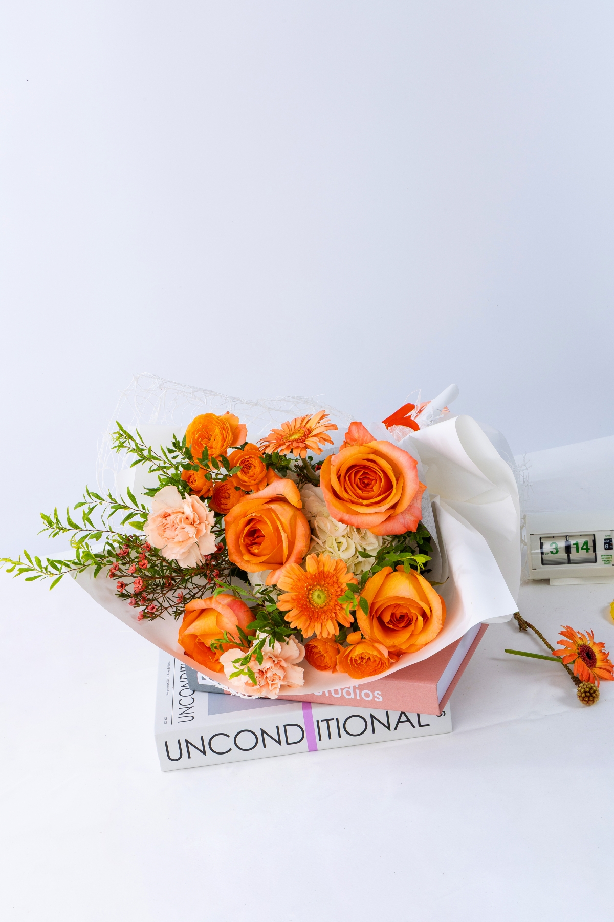 샹스오스플렌디드 50ml와 꽃다발